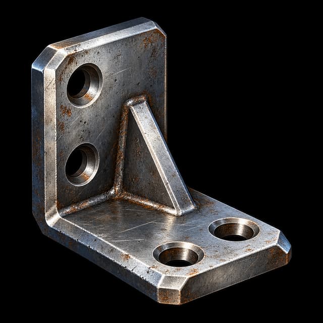 Fabricated mounting bracket for permanent installations